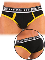 Push - Slip Premium in cotone - nero/giallo