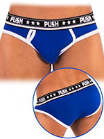 Push - Slip Premium in cotone - blu reale/bianco