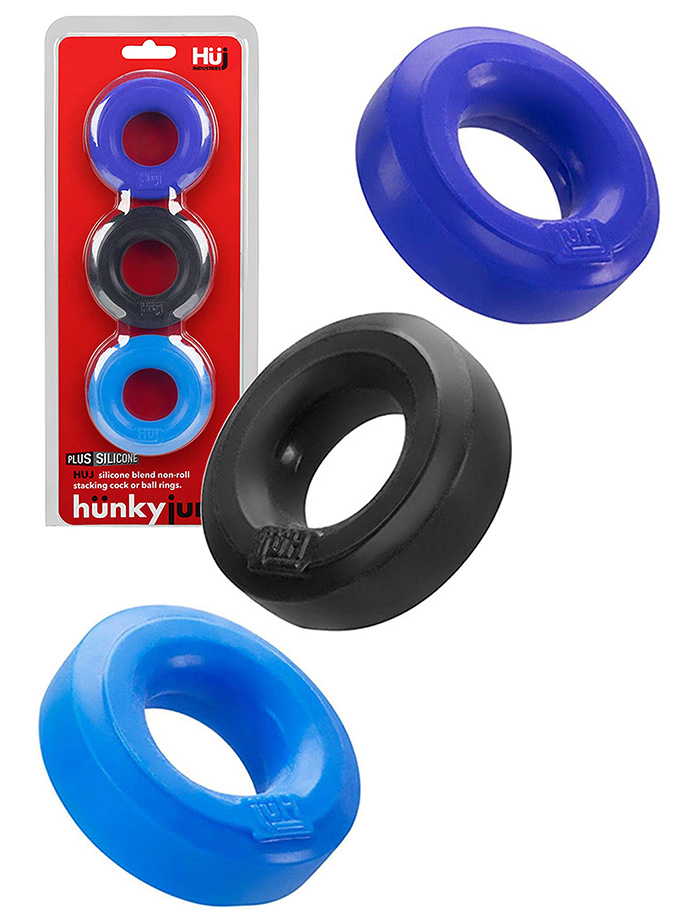 Hnkyjunk - Set di anelli fallici colorati (3x)
