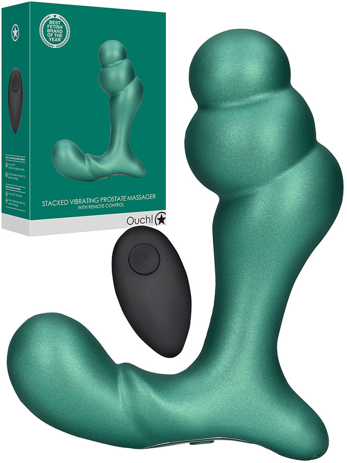 OUCH! Vibratore prostatico Stacked - verde