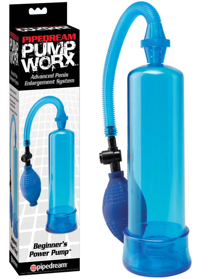 Pump Worx - Pompa per pene per principianti - blu