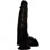 Push - Dildo nero con ventosa - 19,8 cm